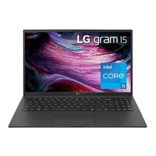 LG Gram 15Z90P – 15.6" Full HD IPS (1920x1080) Ultra-Lightweight Laptop, with 11th Gen Intel Core i5-1135G7 CPU, 8GB RAM, 512GB SSD, Up to 21 Hour Battery, Thunderbolt 4, Black – 2021