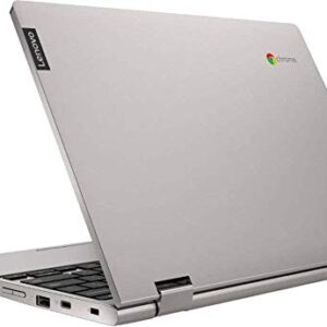 Lenovo Chromebook C340 2-in-1 Convertible Laptop, 11.6" HD Touchscreen, Intel Celeron N4000, 32GB eMMC, 4GB DDR4 RAM, WiFi, USB Type-C, Bluetooth, Webcam, Chrome OS, Platinum Gray