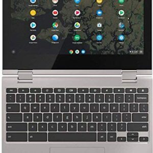 Lenovo Chromebook C340 2-in-1 Convertible Laptop, 11.6" HD Touchscreen, Intel Celeron N4000, 32GB eMMC, 4GB DDR4 RAM, WiFi, USB Type-C, Bluetooth, Webcam, Chrome OS, Platinum Gray