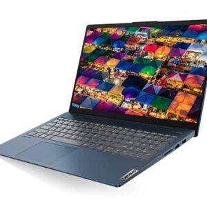 Lenovo IdeaPad 5 Business 15 Laptop 15.6" FHD IPS Touchscreen 11th Gen Intel 4-Core i7-1165G7 12GB RAM 512GB SSD Fingerprint Backlit Keyboard USB-C Dolby Win10 Blue + HDMI Cable