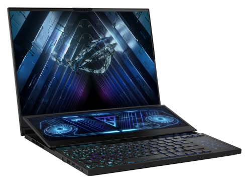 ASUS ROG Zephyrus Duo 16 (2022) Gaming Laptop, 16” Mini LED 240Hz/3ms, QHD 16:10 Display, 100% DCI-P3, NVIDIA GeForce RTX 4090, AMD Ryzen 9 7945HX, 32GB DDR5, 2TB SSD, Windows 11 Pro, GX650PY-XS97