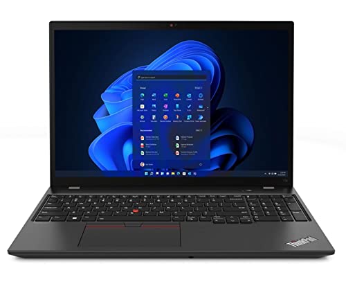 Lenovo ThinkPad T16 Laptop with Ryzen 5 PRO 6650U Processor, 16" WUXGA 400nits Anti-Glare Non-Touch Display, 32GB RAM, 1TB SSD, Wi-Fi 6E, IR FHD Camera, Numeric Keypad, Win11 Pro (Thunder Black)