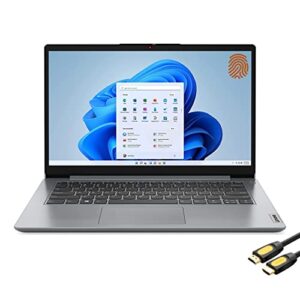Lenovo IdeaPad 14" HD Laptop for Business & Student, 12th Gen Intel 6-Core i3-1215U, 8GB RAM, 256GB PCIe SSD, USB-C, HDMI, SD Card Reader, WiFi 6, Webcam, FP Reader, SPS HDMI Cable, Win 11