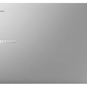 SAMSUNG XE350XBA-K01US Chromebook 4 + Chrome OS 15.6" Full HD Intel Celeron Processor N4000 4GB RAM 32Gb Emmc Gigabit Wi-Fi, Silver