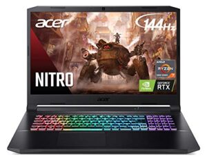 acer nitro 5 an517-41-r0rz gaming laptop, amd ryzen 7 5800h (8-core) | nvidia geforce rtx 3060 laptop gpu | 17.3″ fhd 144hz ips display | 16gb ddr4 | 1tb nvme ssd | wifi 6 | rgb backlit keyboard