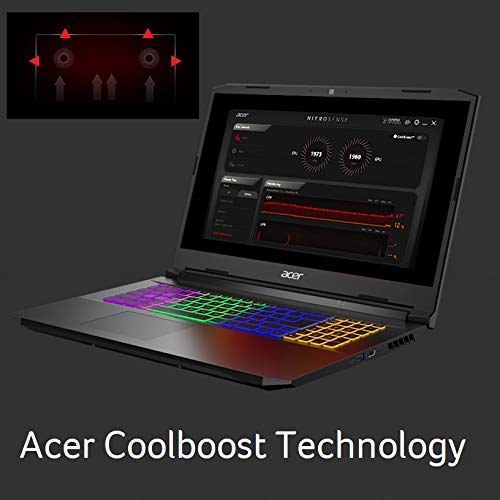 Acer Nitro 5 AN517-41-R0RZ Gaming Laptop, AMD Ryzen 7 5800H (8-Core) | NVIDIA GeForce RTX 3060 Laptop GPU | 17.3" FHD 144Hz IPS Display | 16GB DDR4 | 1TB NVMe SSD | WiFi 6 | RGB Backlit Keyboard