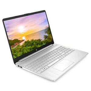 HP 15.6 HD Touchscreen Laptop, AMD 8-Core Ryzen 7 5700U, 16GB DDR4 RAM, 1TB SSD, AMD Radeon Graphics, Wi‑Fi 6, Bluetooth 5.2, Windows 11 Home, Silver, Bundle with TSBEAU USB Hub + USB Light