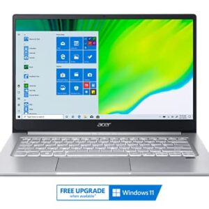 Acer Swift 3 Thin & Light Laptop, 14" Full HD IPS, AMD Ryzen 7 4700U Octa-Core with Radeon Graphics, 8GB LPDDR4, 512GB NVMe SSD, Wi-Fi 6, Backlit KB, Fingerprint Reader, Alexa Built-in