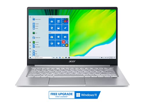 Acer Swift 3 Thin & Light Laptop, 14" Full HD IPS, AMD Ryzen 7 4700U Octa-Core with Radeon Graphics, 8GB LPDDR4, 512GB NVMe SSD, Wi-Fi 6, Backlit KB, Fingerprint Reader, Alexa Built-in