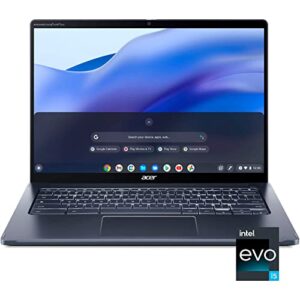 Acer 2023 Spin 2-in-1 714 Chromebook 14" WUXGA Touchscreen Laptop, 12th Gen Intel 10-Core i5-1235U, 8GB LPDDR4X RAM, 256GB PCIe SSD, WiFi 6, BT 5.2, Backlit KB, Chrome OS, BROAG USB Extension Cable