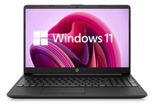 2022 newest hp notebook 15 laptop, 15.6″ full hd screen,intel celeron n4020 processor, 8gb ddr4 memory, 128gb ssd, online meeting ready, webcam, type-c, rj-45, hdmi, windows 11 home, black
