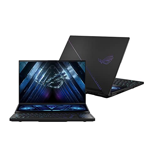 EXCaliberPC 2023 ASUS ROG Zephyrus Duo 16 GX650PY-XS97 (AMD Ryzen 9 7945HX, 32GB RAM, 2TB NVMe SSD, RTX 4090 16GB, 16" QHD+ 240Hz 3ms, Windows 11 Pro) Gaming Laptop