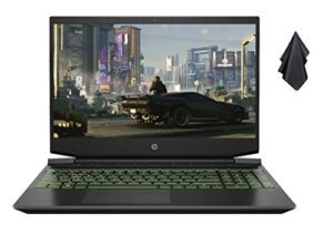 2021 new hp pavilion 15.6″ fhd gaming laptop, amd 6-core ryzen 5 4600h up to 4.0 ghz (beats i5-9300h), 16gb ram, 256gb ssd + 1tb hdd, nvidia geforce gtx 1650 graphics, win 10 home + microfiber cloth