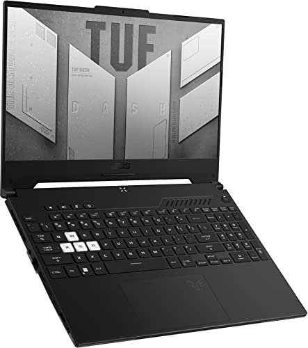 ASUS TUF Dash F15 Gaming Laptop 15.6" FHD 144Hz (Adaptive-Sync) 12th Gen Intel 10-Core i7-12650H (Beats i9-11950H) 32GB RAM 2TB SSD GeForce RTX 3070 8GB Backlit Thunderbolt Black Win11 + HDMI Cable