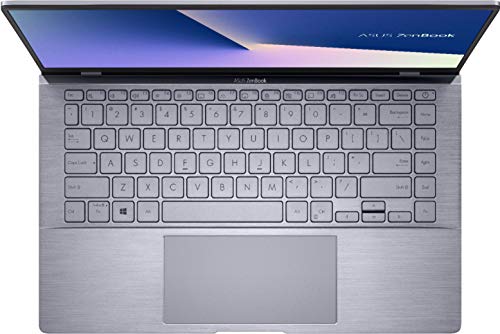 ASUS Zenbook 14 Business Laptop Computer 14" FHD Display AMD Hexa-Core Ryzen 5 4500U (Beats i7-10510U) 8GB RAM 512GB SSD GeForce MX350 2GB Backlit Keyboard USB-C Alexa Win10Pro Light Gray + HDMI Cable