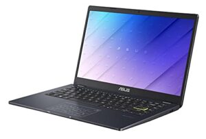 asus l410 ma-db04 ultra thin laptop, 14” fhd display, intel celeron n4020 processor, 4gb ram, 128gb storage, numberpad, windows 10 home in s mode, star black