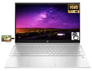 hp pavilion 15.6″ fhd touchscreen ips micro-edge display business laptop, amd ryzen 7 5700u 8-core, windows 10 pro, 32gb ram 512gb ssd, backlit keyboard, webcam, wifi, 32gb usb card