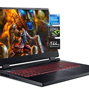 Acer Nitro Gaming Laptop 17.3" FHD IPS 144Hz Gamer Laptops Newest, Intel 12Cores i5-12500H Up to 4.5GHz, 16GB RAM 1TB SSD, GeForce RTX 3050, Backlit Keyboard, Thunderbolt 4, Win 11 +CUE Accessories