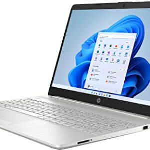 HP 2022 Notebook 15 Laptop, 15.6" HD Display, Intel Celeron N4120 Processor, 8GB DDR4 Memory, 128GB SSD, Webcam, USB Type-C, RJ-45, HDMI, Windows 11 Home,YSC Accessory, Silver