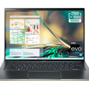 Acer Swift 5 Intel Evo Thin & Light Laptop | 14" WXGA IPS 100% sRGB Touch | 12th Gen Intel i7-1260P | Intel Iris Xe Graphics | 16GB LPDDR5 | 1TB Gen 4 SSD | Killer HDMI,Wi-Fi 6E AX1675 |SF514-56T-797T