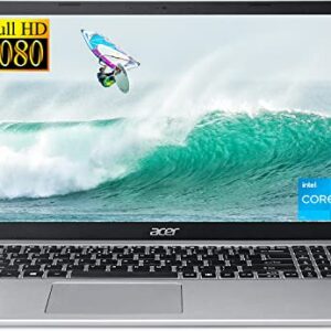Acer 2023 Newest Aspire 5 15.6" FHD IPS Slim Laptop, Intel Core i3-1115G4(Up to 4.1GHz), 8GB RAM, 256GB NVMe SSD, WiFi 6, USB, RJ-45, Webcam, Amazon Alexa, Windows 11 S, w/GM Accessories
