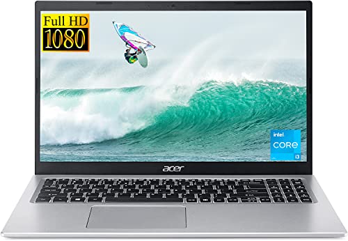 Acer 2023 Newest Aspire 5 15.6" FHD IPS Slim Laptop, Intel Core i3-1115G4(Up to 4.1GHz), 8GB RAM, 256GB NVMe SSD, WiFi 6, USB, RJ-45, Webcam, Amazon Alexa, Windows 11 S, w/GM Accessories
