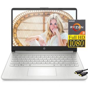hp notebook 14 fhd ips laptop, amd ryzen 3 3250u(beat i7-7600u), thin & portable, long battery life, amd radeon graphics,hdmi,windows 11 s(16gb|512gb ssd)