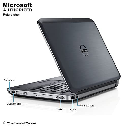 Dell Latitude E5430 14in Notebook PC - Intel Core i3-2350M 2.3GHz 8GB 320GB DVDRW Windows 10 Professional (Renewed)