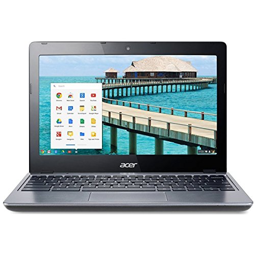 Acer C720-2844 11.6" Google Chromebook Laptop Intel Celeron 2955U Dual Core 1.4GHz 4GB RAM 16GB SSD - Gray