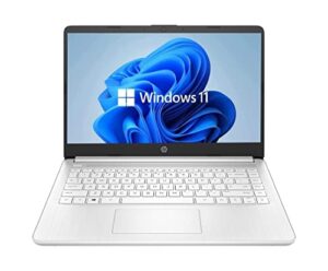 newest hp 14″ hd laptop, windows 11, intel celeron dual-core processor up to 2.60ghz, 4gb ram, 64gb ssd, webcam(renewed)