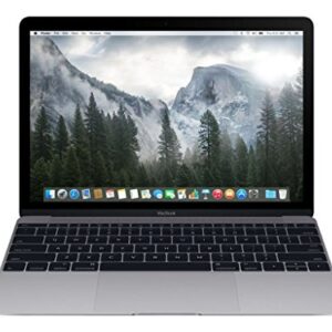 Apple MacBook MLH72LL/A 12-Inch Laptop with Retina Display, Space Gray, 256 GB (Renewed)