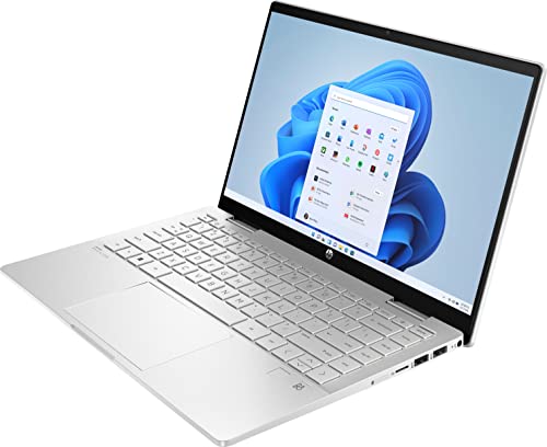 2022 HP Pavilion x360 2-in-1 14" Touchscreen Laptop, 12th Gen Intel 10-Core i5-1235U, Intel Iris Xe Graphics, 8GB DDR4 RAM, 512GB PCIE SSD, Fingerprint, Backlit KB, Stylus Pen, Win 11 Home, Silver