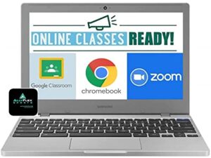 newest samsung chromebook 4 11.6” laptop computer for business student, intel celeron n4020, 4gb ram, 80gb space(16gb emmc+64gb usb), up to 12.5 hrs battery life, usb type-c, wifi, chrome os, jvq mp