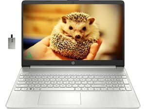 hp 2022 15.6″ touchscreen laptop, 11th gen intel core i3-1115g4 processor, 16gb ram, 256gb pcie ssd, intel uhd graphics, hd webcam, windows 11 s, natural silver, 32gb snowbell usb card
