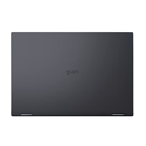 LG gram (2022) Laptop 14T90Q 2-in-1 14" Touchscreen, Intel Evo 12th Gen Core i5, 16GB RAM, 512GB SSD, Windows 11, Black