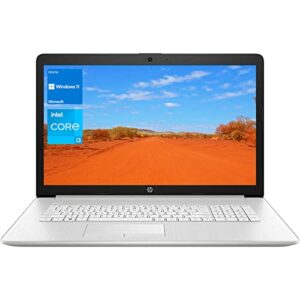 newest hp 17 laptop, 17.3″ hd+ screen, intel core i3-1115g4 processor, 32gb ram, 1tb pcie ssd, webcam, hdmi, rj-45, windows 11 home, silver