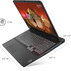 Lenovo 2023 IdeaPad Gaming 3 15.6" 120Hz Gaming Laptop, AMD Ryzen 5 6600H, 32GB RAM, 2TB PCIe SSD, NVIDIA GeForce RTX 3050, Backlit Keyboard, Onyx Gray, Windows 11, 32GB SnowBell USB Card