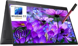 hp [windows 11 pro] 2022 envy x360 15 2-in-1 business laptop, 15.6″ fhd touchscreen, octa-core amd ryzen 7 5700u (beat i7-1165g7), 32gb ddr4 ram, 1tb pcie ssd, wifi 6, bt 5.2, broag 64gb flash drive