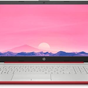 HP Newest Pavilion 15.6” Laptop, Intel Pentium Quad-Core Processor, Micro-Edge Display, RJ-45 Ethernet Port, USB Type-C, HDMI, Long Battery Life, NLY MP, Windows OS (16GB RAM | 1TB SSD) Red