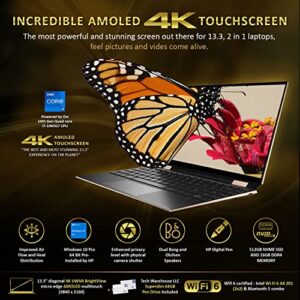 HP Spectre 13T 4K OLED x360 Laptop 10th Gen i7-1065G7 GPU, 512 GB NVMe SSD, 16GB DDR4 RAM, Win 10 Pro, Pen, 13.3" UHD Touch Pen, B&O Speakers, 64GB Tech Warehouse Flash Drive