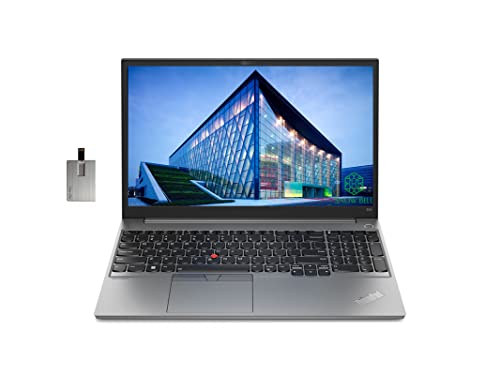 Lenovo 2022 Thinkpad E15 15.6" FHD IPS 300 nits Business Laptop, AMD Ryzen 5 5625U, 16GB RAM, 512GB SSD, AMD Radeon Graphics, FHD Camera, Backlit Keyboard, Windows 11 Pro, Gray, 32GB USB Card