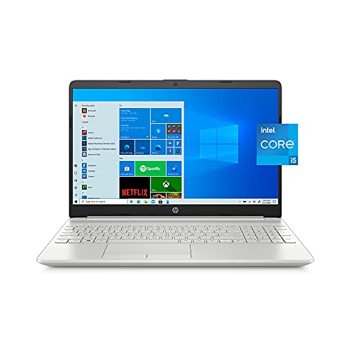 HP 2021 15 Laptop, 15.6" Full HD IPS Display, 11th Gen Intel core i5-1135G7 Processor, 8GB RAM, 512GB SSD Storage, Windows 10 Home, Silver, W/ GA Accessories