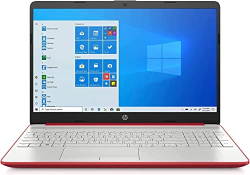 HP Laptop, 15.6" HD Display, Intel Pentium Silver N5030 4 Cores Processor, 16GB DDR4 RAM, 1TB SSD, SD Card Reader, 1-Year Office365 Subscription, HDMI, Wi-Fi, RJ-45, USB-C, Windows OS, Red, JVQ MP