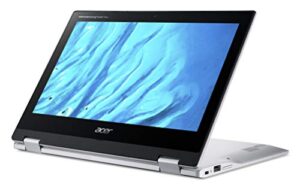 acer convertible chromebook spin 311, 11.6″ hd ips touch, mediatek mt8183 processor, 4gb ram, 32gb emmc, chrome os, silver, cp311-3h-k4s1