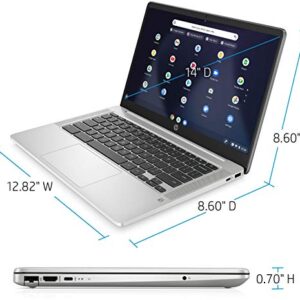 HP Chromebook 14 14" FHD Laptop Computer/ for Education or Student/ Intel Celeron N4000/ 4GB DDR4/ 64GB eMMC/ 11+ Hrs Battery/ Webcam/ Chrome OS/ Work from Home