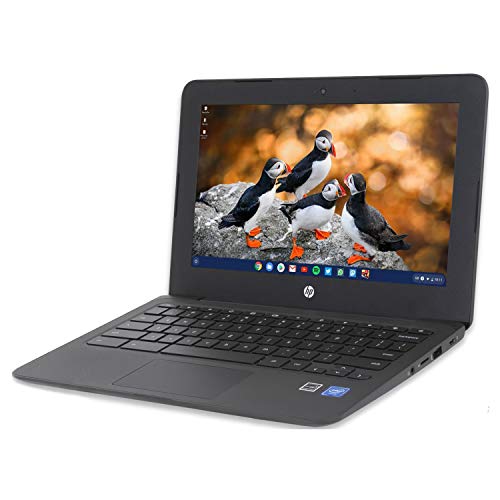 HP 11a (1N091UA) Chromebook, 11.6" HD Display, Intel Celeron N3350 Upto 2.4GHz, 4GB RAM, 32GB eMMC, Card Reader, Wi-Fi, Bluetooth, Chrome OS