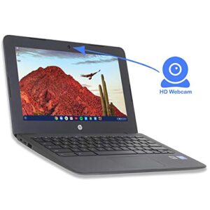 HP 11a (1N091UA) Chromebook, 11.6" HD Display, Intel Celeron N3350 Upto 2.4GHz, 4GB RAM, 32GB eMMC, Card Reader, Wi-Fi, Bluetooth, Chrome OS