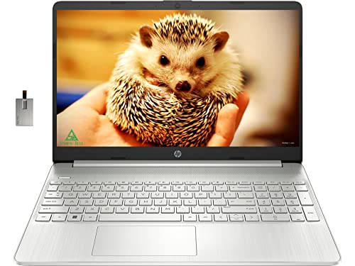 2022 HP 15.6" Touchscreen Laptop, Intel 11th Generation Core i5-1135G7, 16GB RAM, 512GB PCIe SSD, Intel Iris Xe Graphics, 720P HD Camera, Windows 11 S, Natural Silver, 32GB Snowbell USB Card