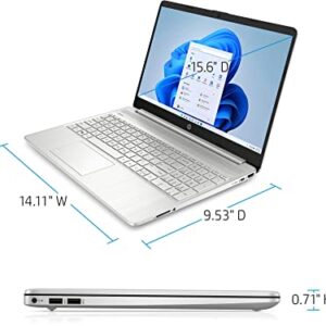 2022 HP 15.6" Touchscreen Laptop, Intel 11th Generation Core i5-1135G7, 16GB RAM, 512GB PCIe SSD, Intel Iris Xe Graphics, 720P HD Camera, Windows 11 S, Natural Silver, 32GB Snowbell USB Card