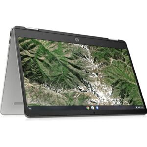hp chromebook x360 14a-ca0042cl 14″ touchscreen intel celeron n4020, intel uhd graphics 600, 4gb lpddr4 ram, 64gb emmc, chrome os, mineral silver (renewed)
